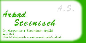 arpad steinisch business card